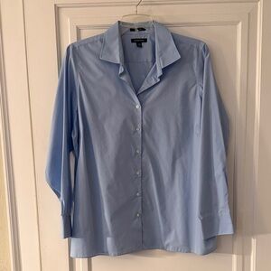 Lands' End Sky Blue Women's Button-Down Shirt